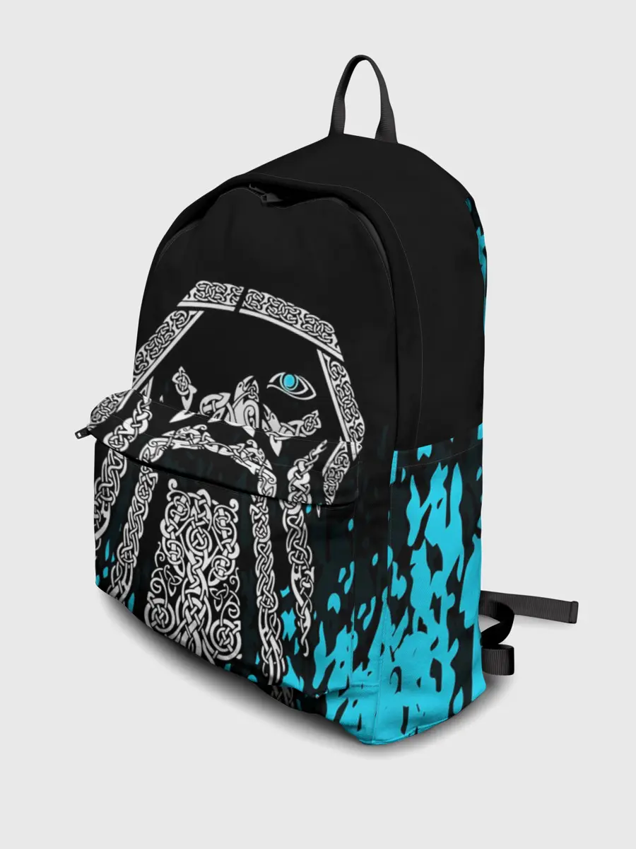 Рюкзак джинсовый / БОГ ОДИН | Узорное лицо