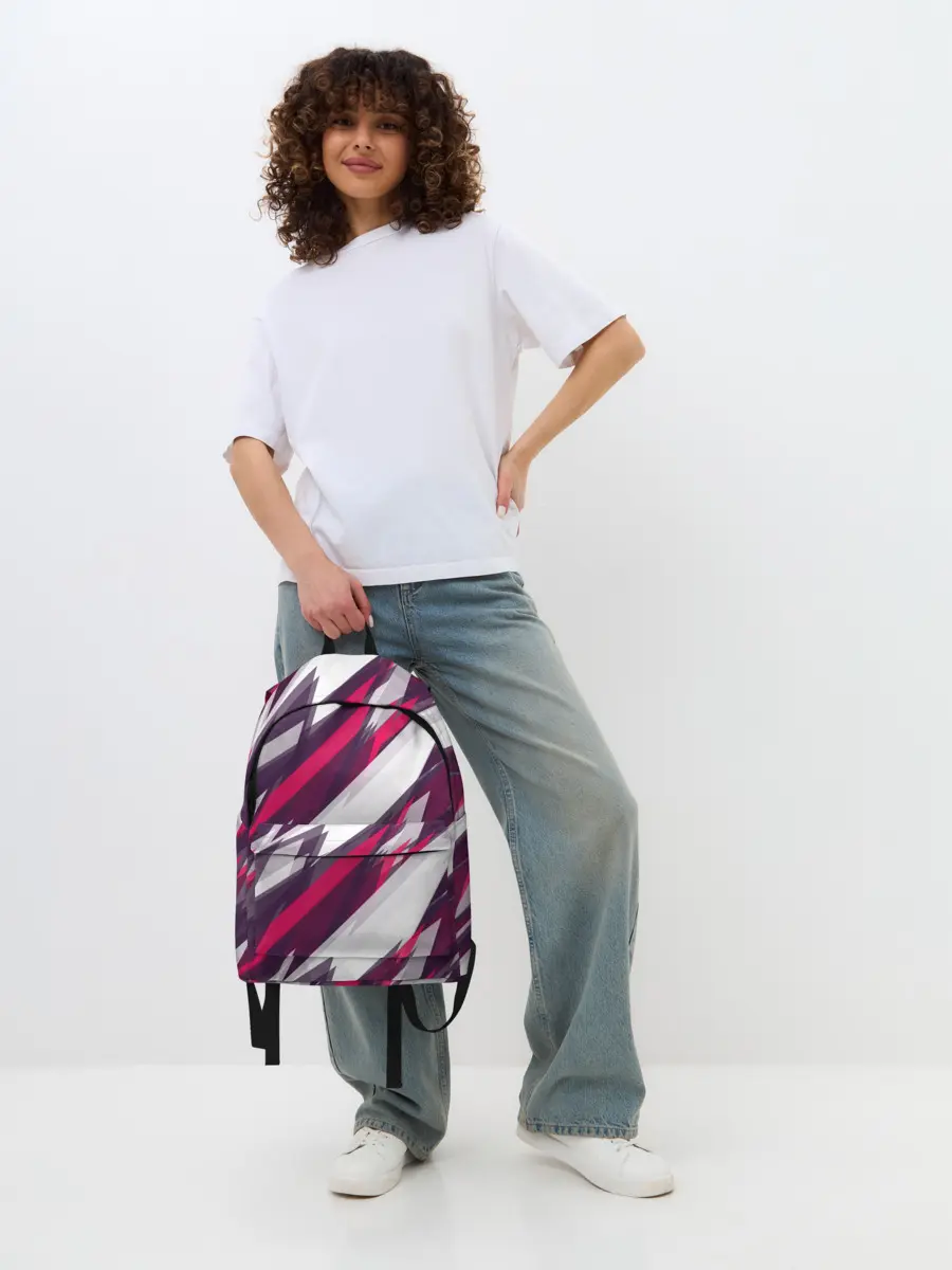 Рюкзак джинсовый / Абстракция ,,Пламя