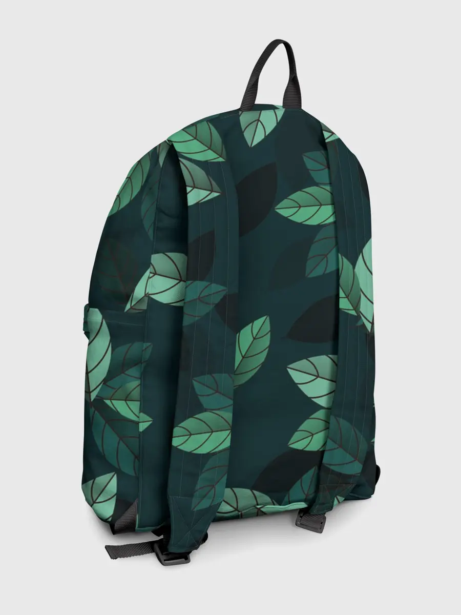 Рюкзак джинсовый / Текстура Листья