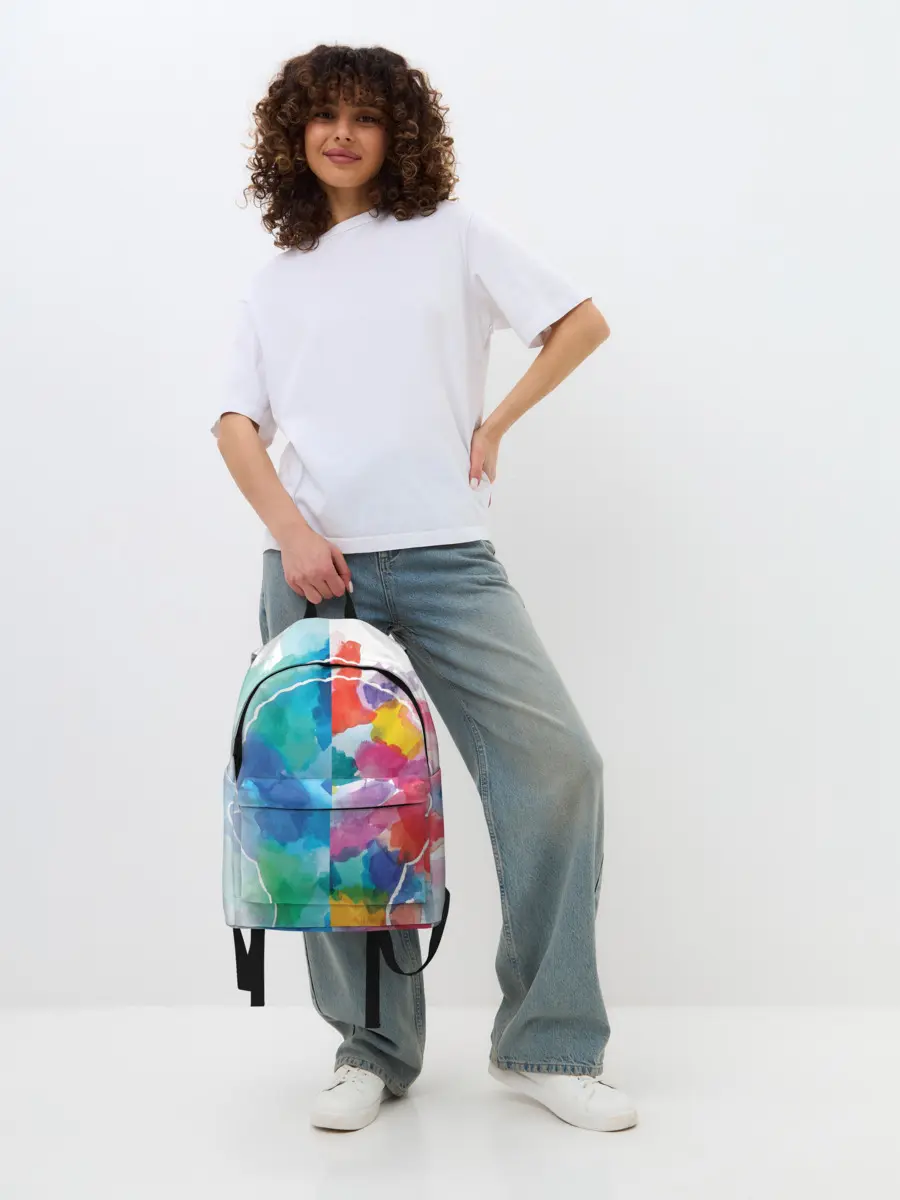Рюкзак джинсовый / Акварель