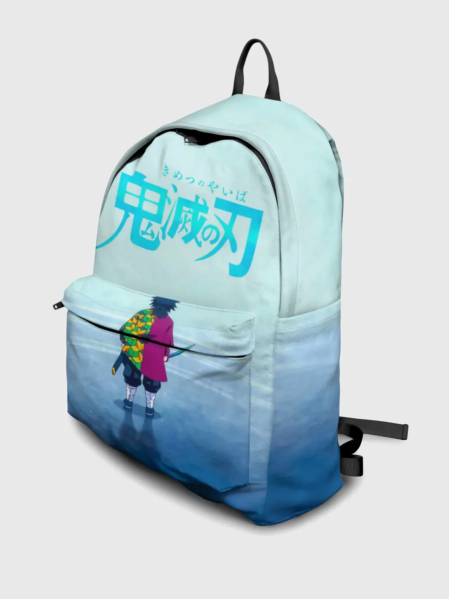 Рюкзак джинсовый / Гию Томиока Kimetsu no Yaiba