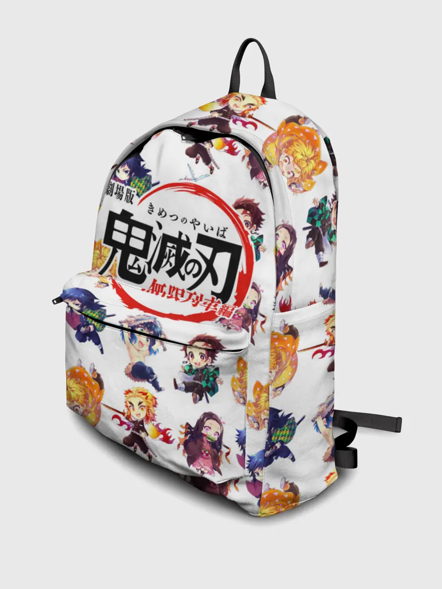 Рюкзак джинсовый / Персонажи Kimetsu no Yaiba