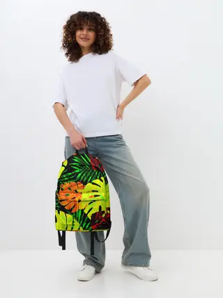 Рюкзак джинсовый / ЛИСТЬЯ