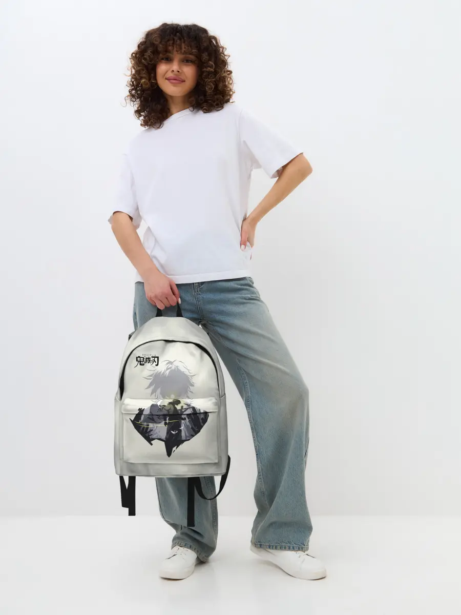 Рюкзак джинсовый / Giyuu Tomiyoka Kimetsu no Yaib