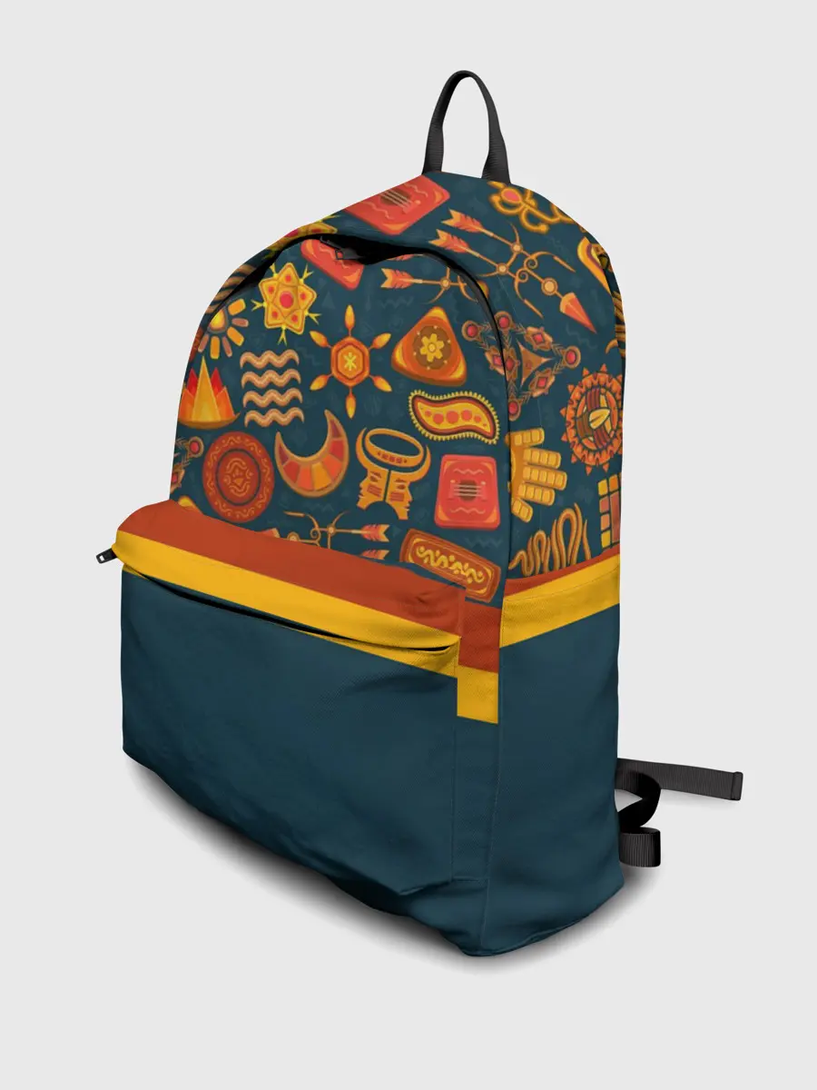 Рюкзак джинсовый / Африканская Символика