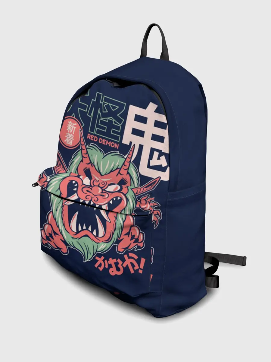 Рюкзак джинсовый / Anime Oni Demon Yokai