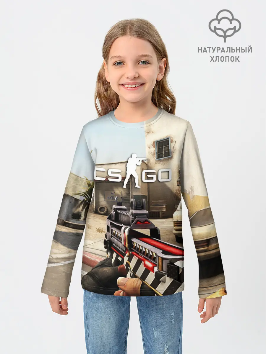 Детский лонгслив / CS:GO - The Aggressor | Aгрессор