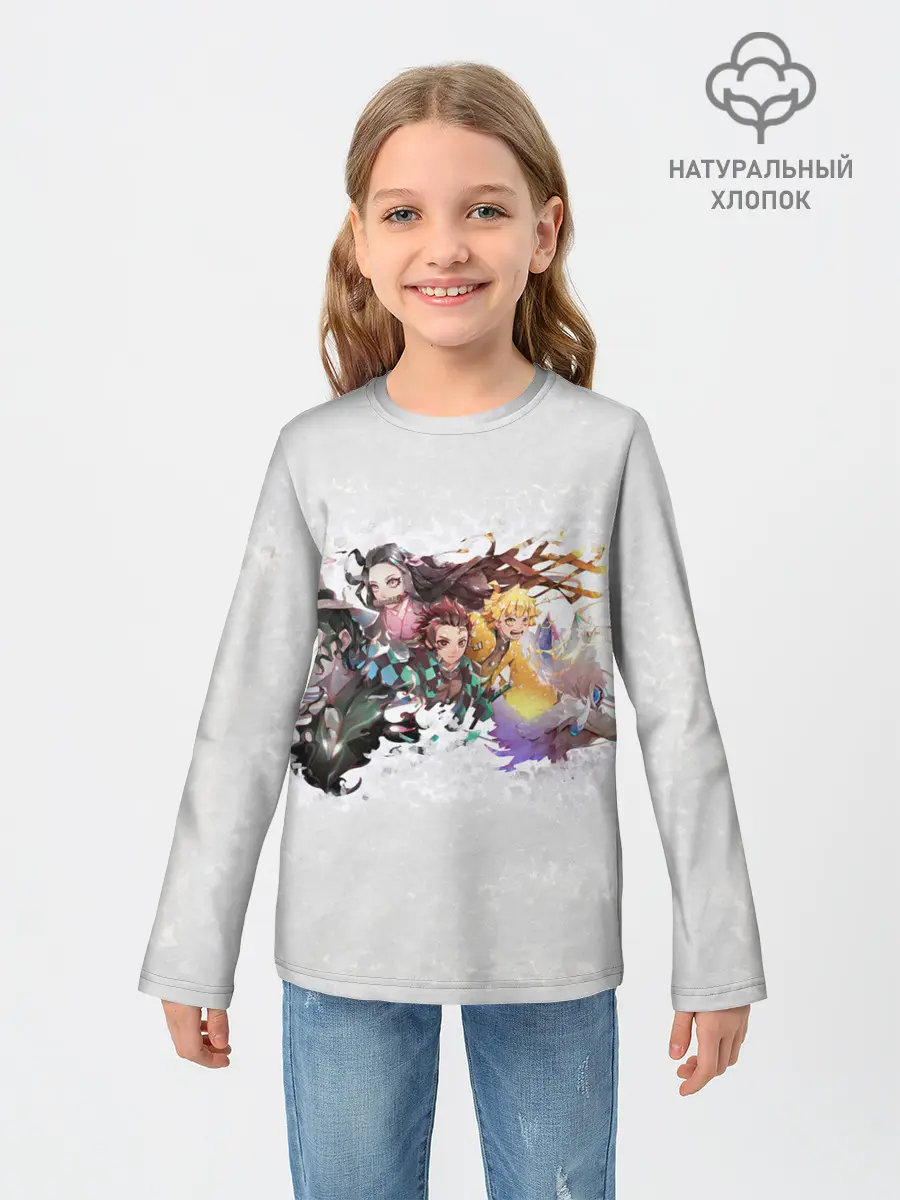 Детский лонгслив / Клинок рассекающий демонов