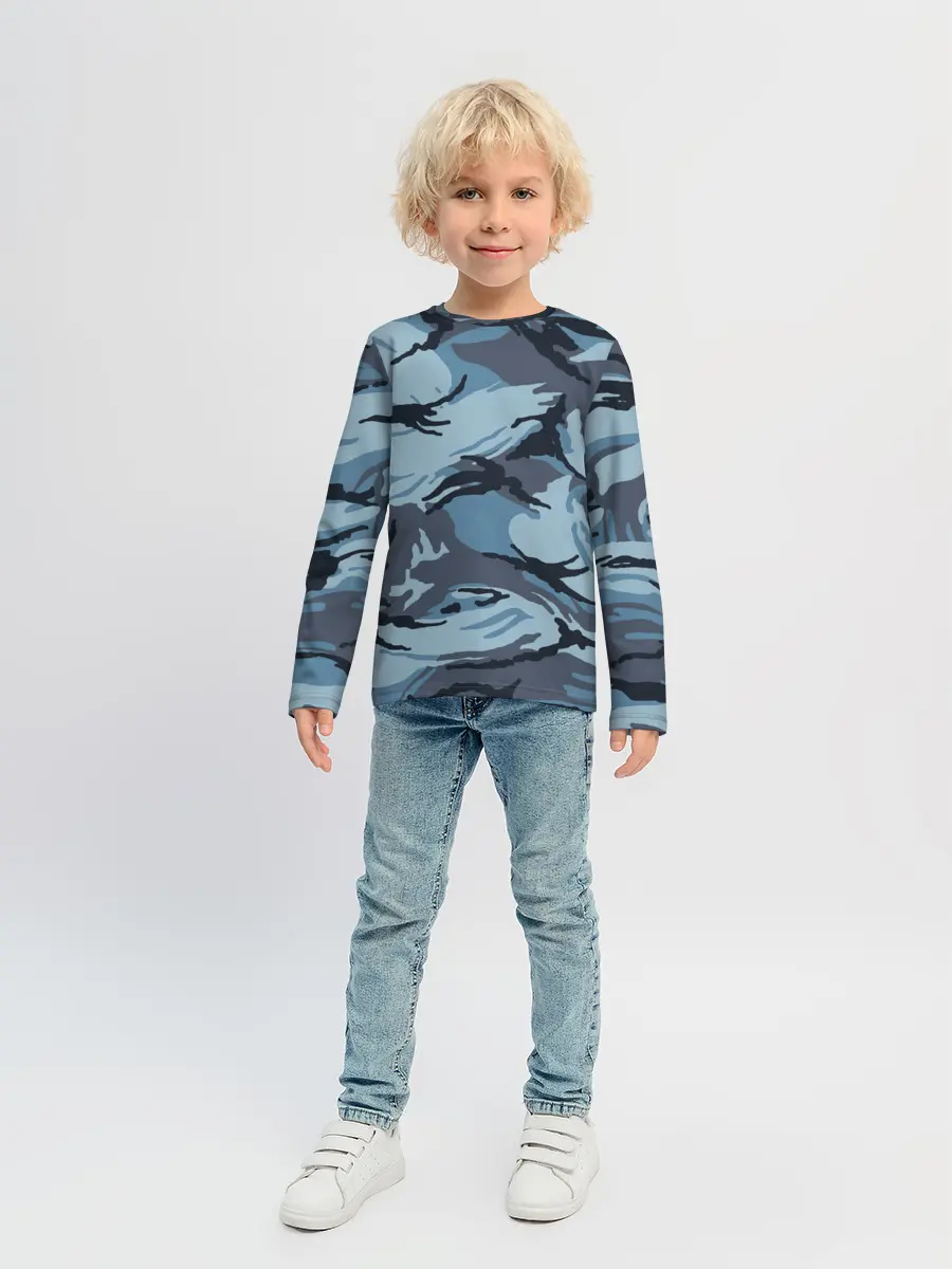 Детский лонгслив / Камуфляж Полиции