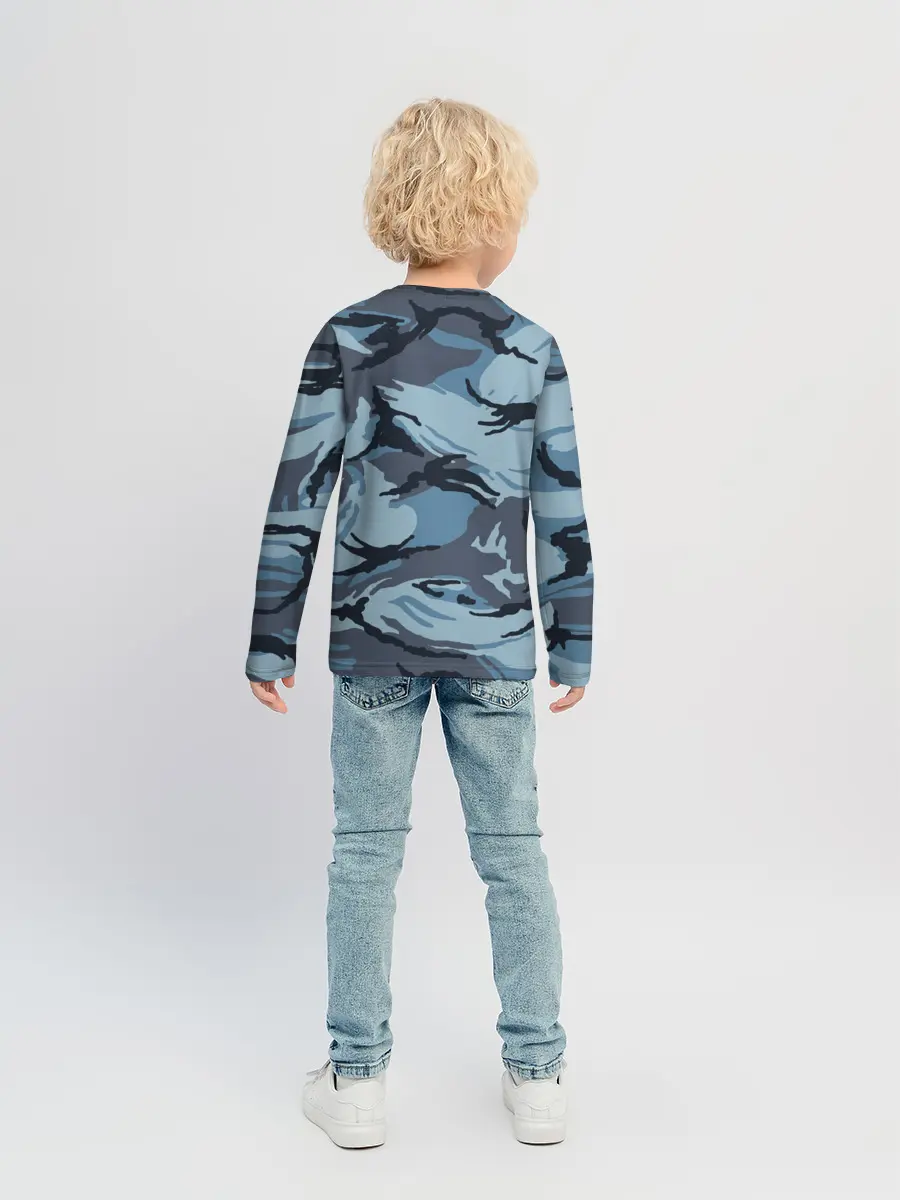 Детский лонгслив / Камуфляж Полиции
