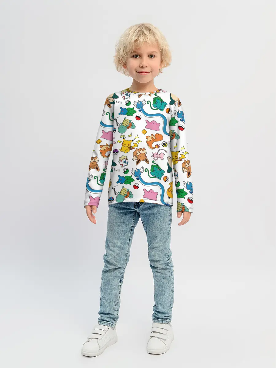 Детский лонгслив / ПОКЕМОНЫ
