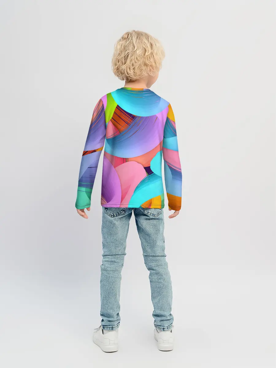 Детский лонгслив / абстракция