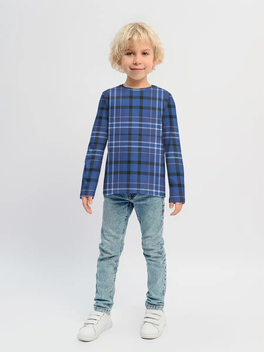 Детский лонгслив / Шотландка | Tartan