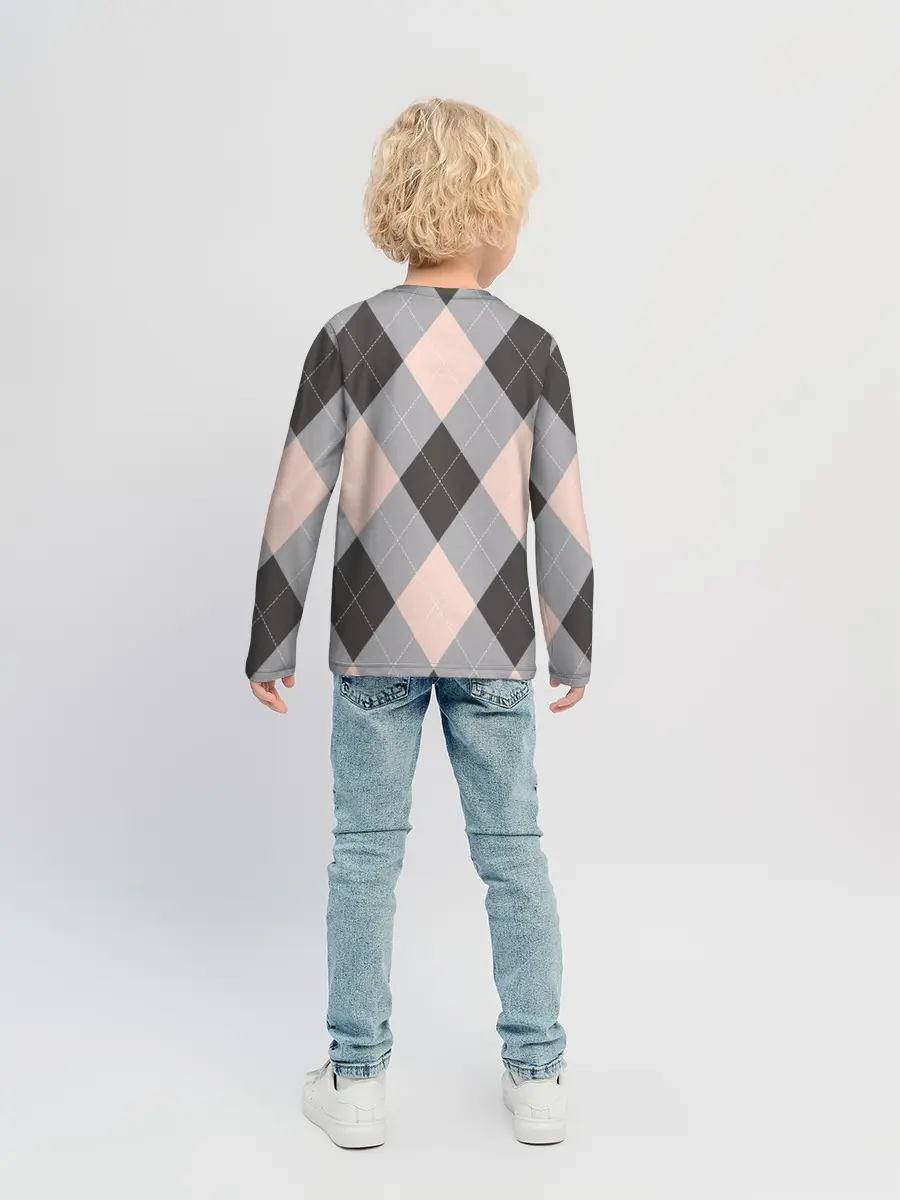 Детский лонгслив / Шотландка | Tartan