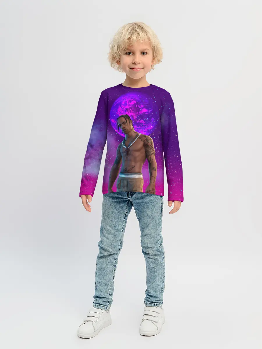 Детский лонгслив / Travis Scott, Fortnite