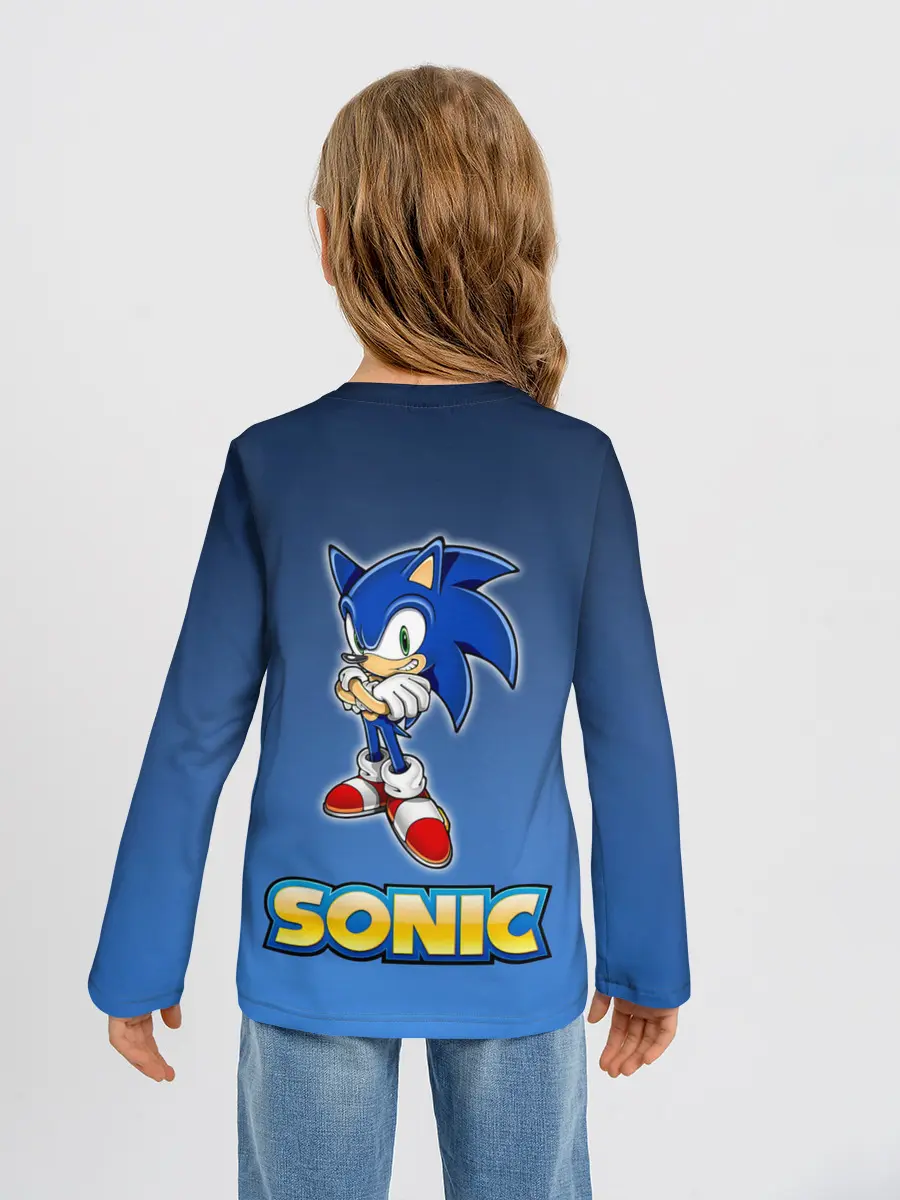 Детский лонгслив / Соник