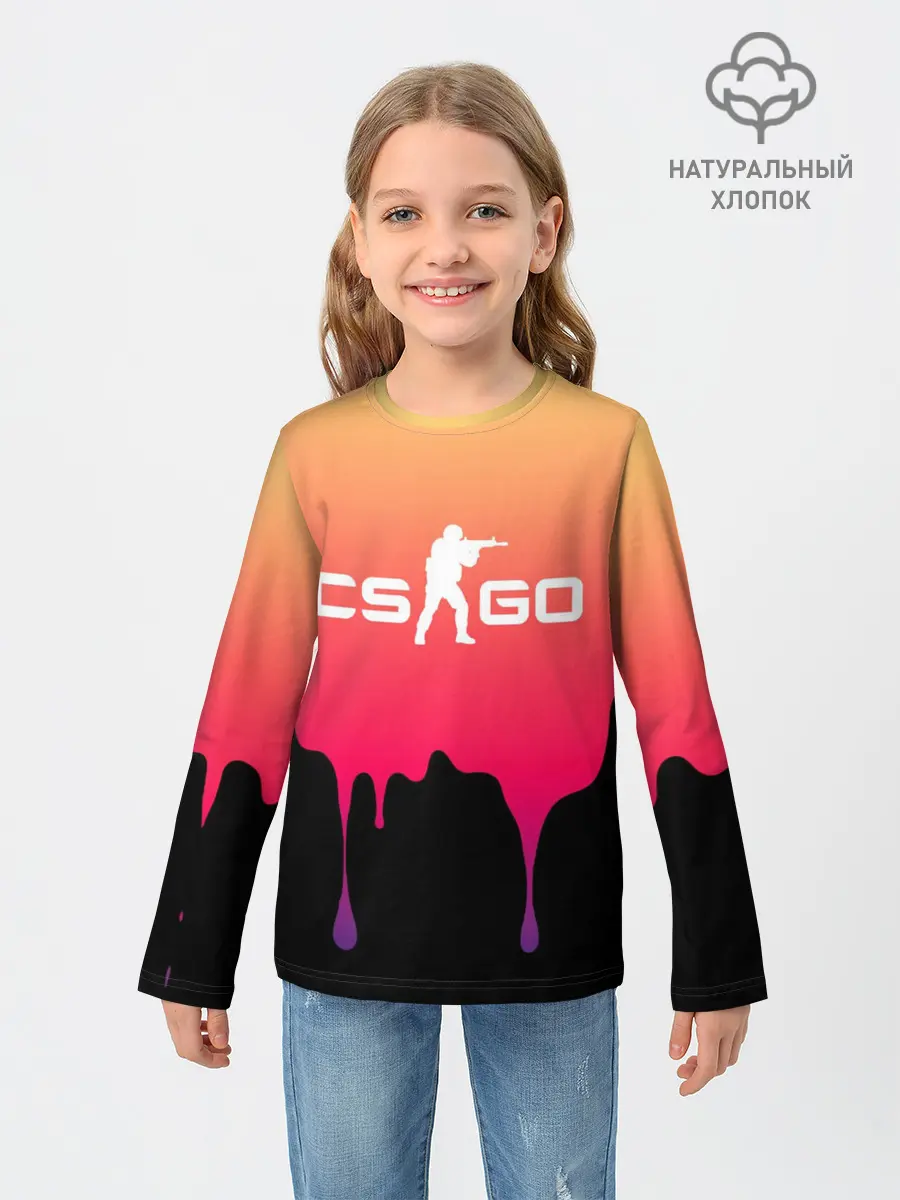 Детский лонгслив / CS GO GRADIENT