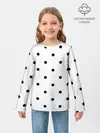 Детский лонгслив / горошек