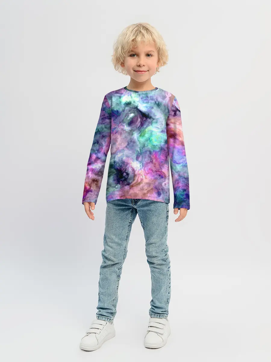 Детский лонгслив / Color splashes