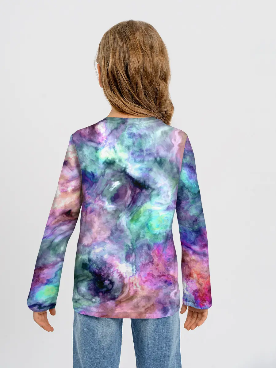 Детский лонгслив / Color splashes