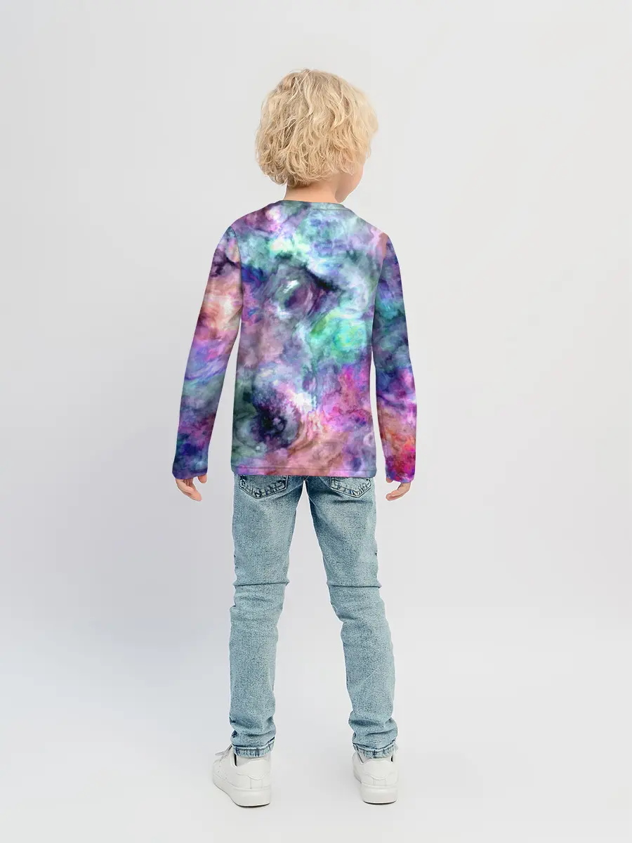 Детский лонгслив / Color splashes