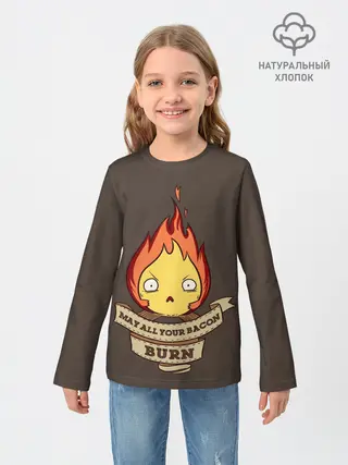 Детский лонгслив / Burn emotion