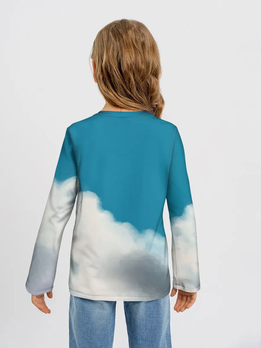 Детский лонгслив / Ходячий замок в облаках