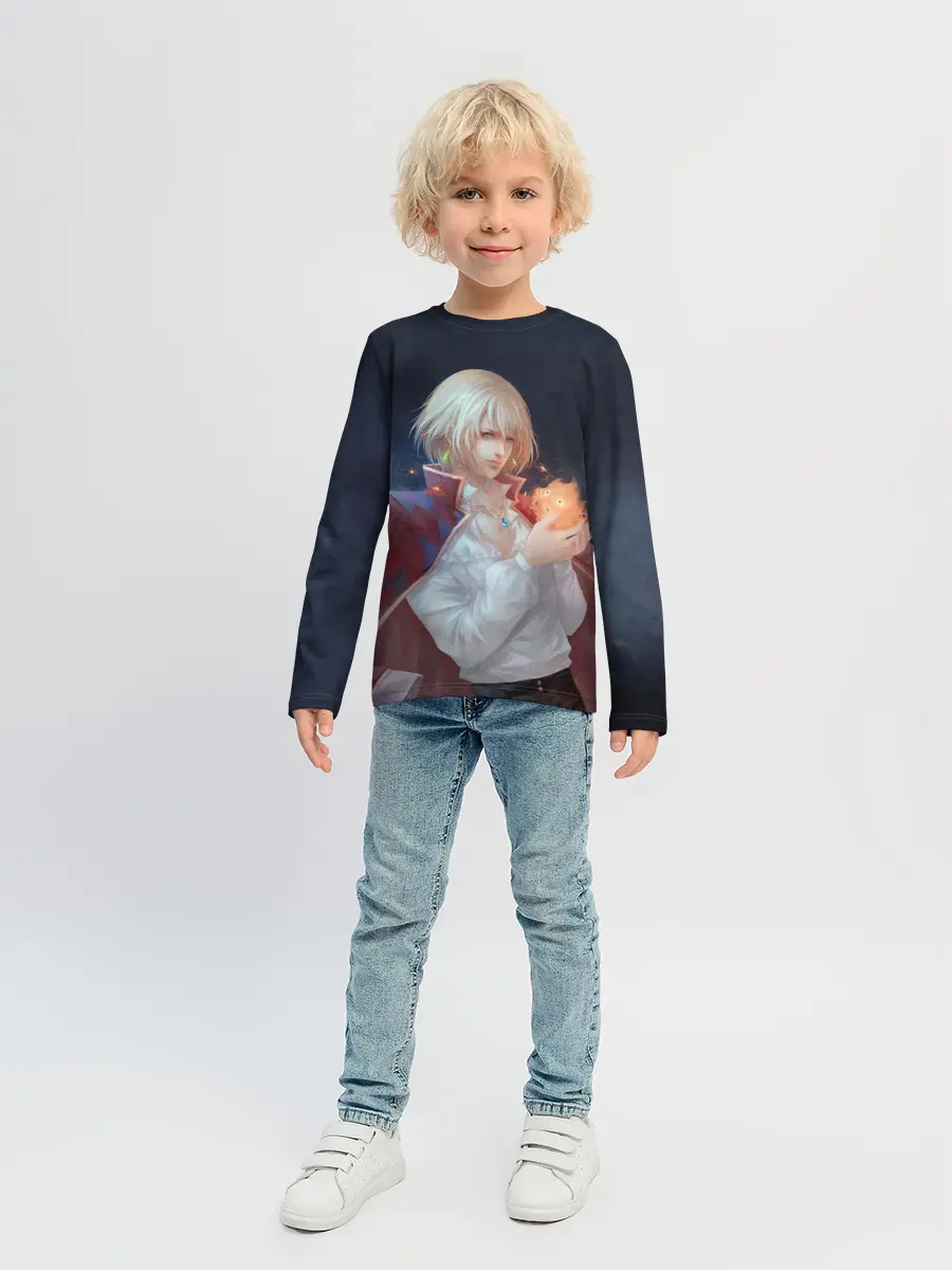 Детский лонгслив / Хаул и Кальцифер