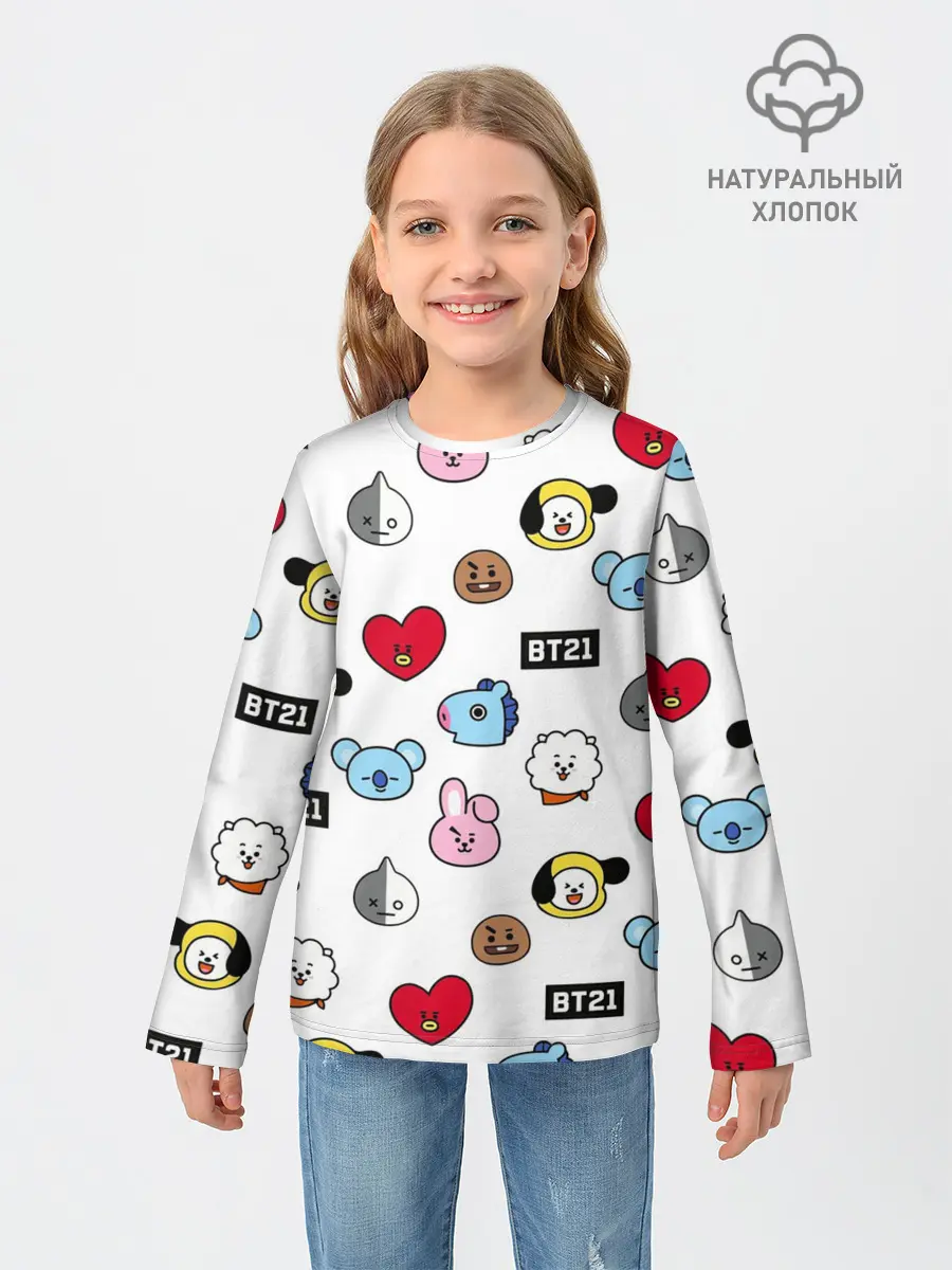 Детский лонгслив / BTS | БТС | BANGTAN BOYS | BT21