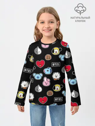 Детский лонгслив / BT21 | BTS | БТС | BANGTAN BOYS