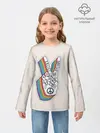 Детский лонгслив / PEACE and LOVE | МИР и ЛЮБОВЬ
