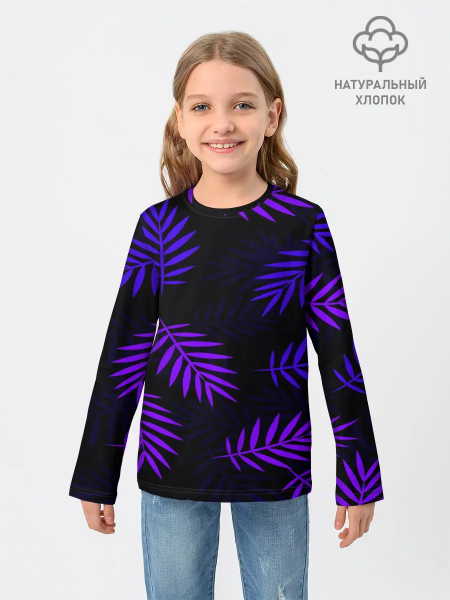 Детский лонгслив / НЕОНОВЫЕ ТРОПИКИ