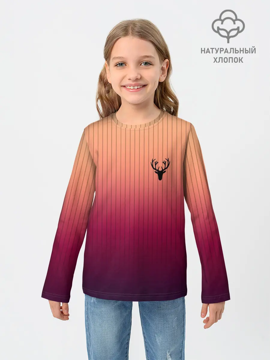 Детский лонгслив / The Gradient Of Deer