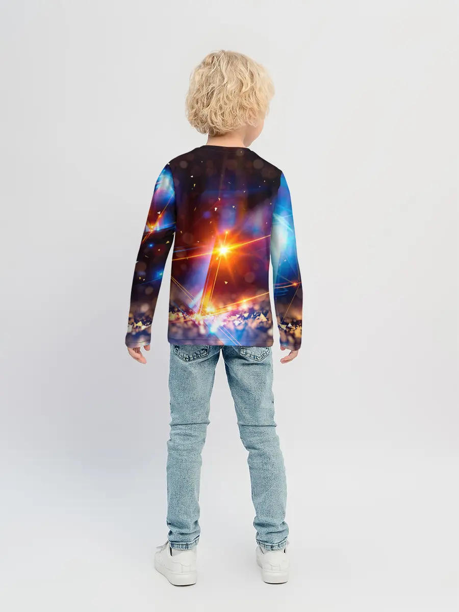 Детский лонгслив / geometry light