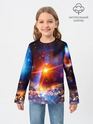 Детский лонгслив / geometry light