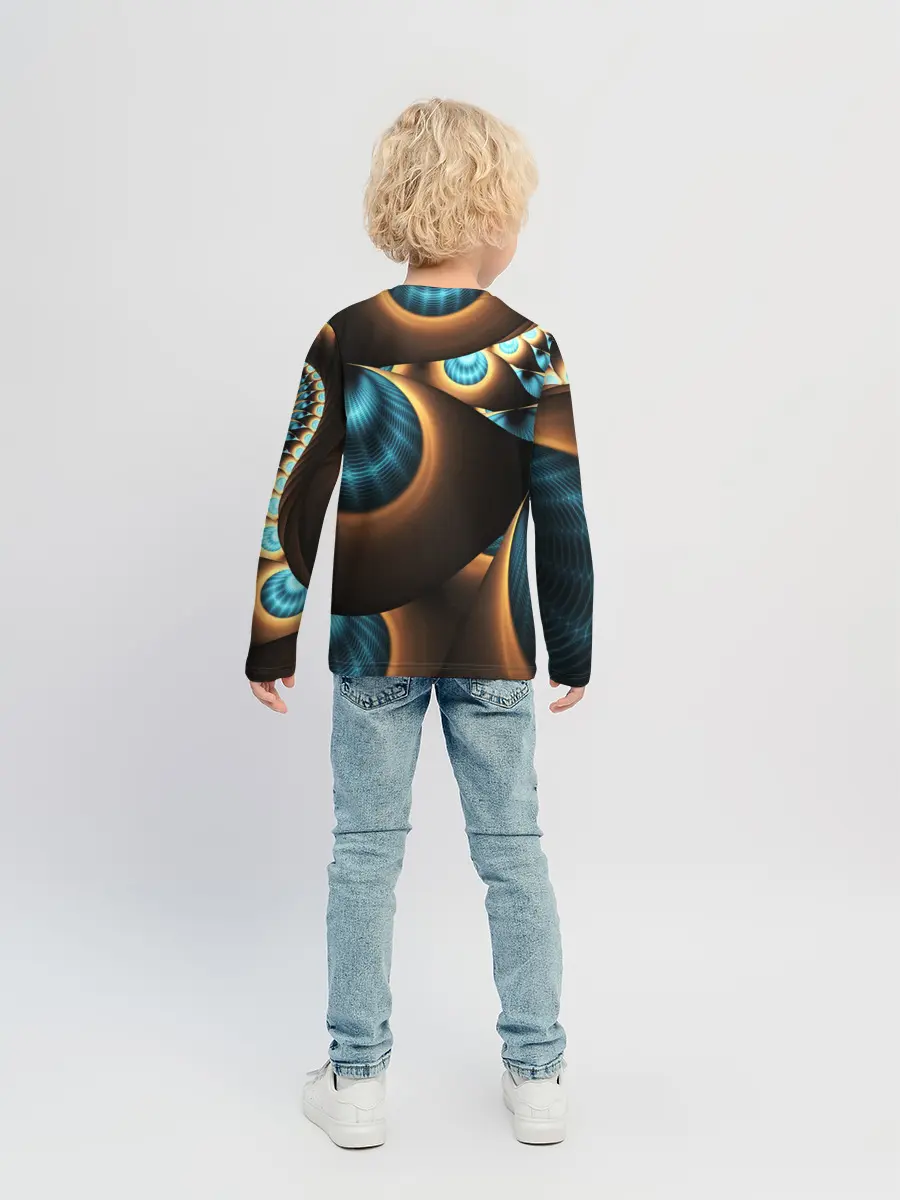 Детский лонгслив / 3D FRACTAL