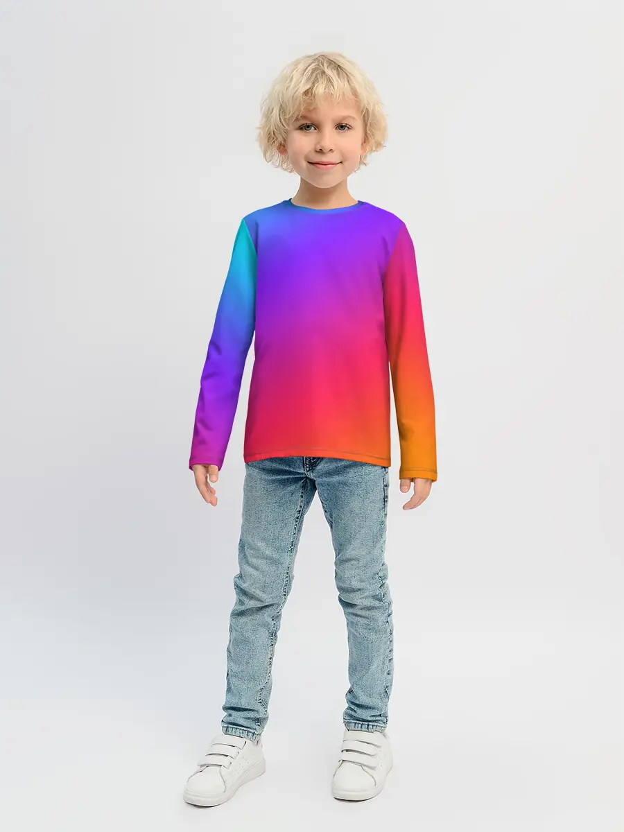 Детский лонгслив / Градиент