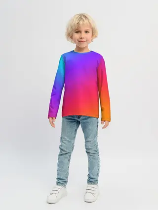 Детский лонгслив / Градиент