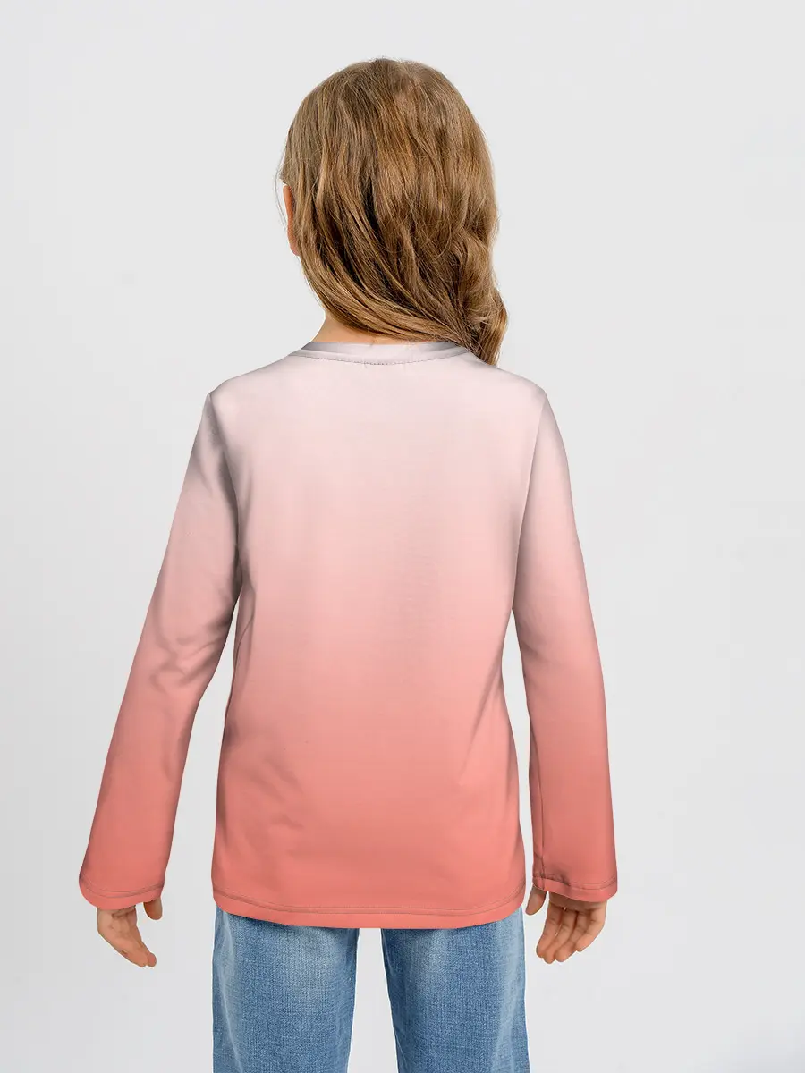 Детский лонгслив / Собака корги сердечко милота