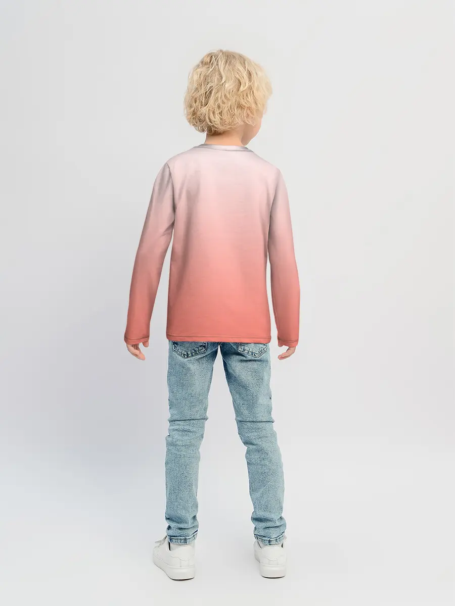 Детский лонгслив / Собака корги сердечко милота