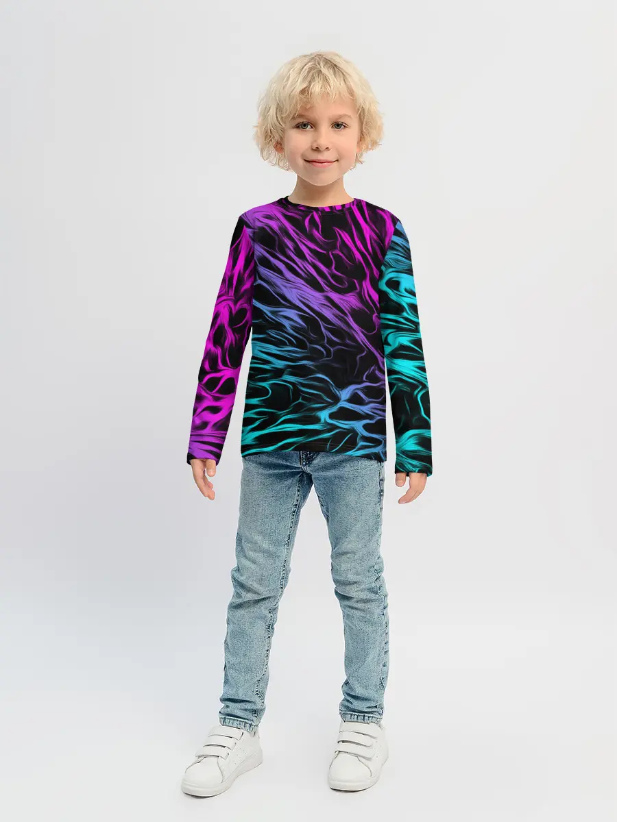 Детский лонгслив / НЕОНОВЫЕ РАЗВОДЫ / НЕОН