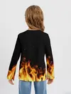 Детский лонгслив / Огонь