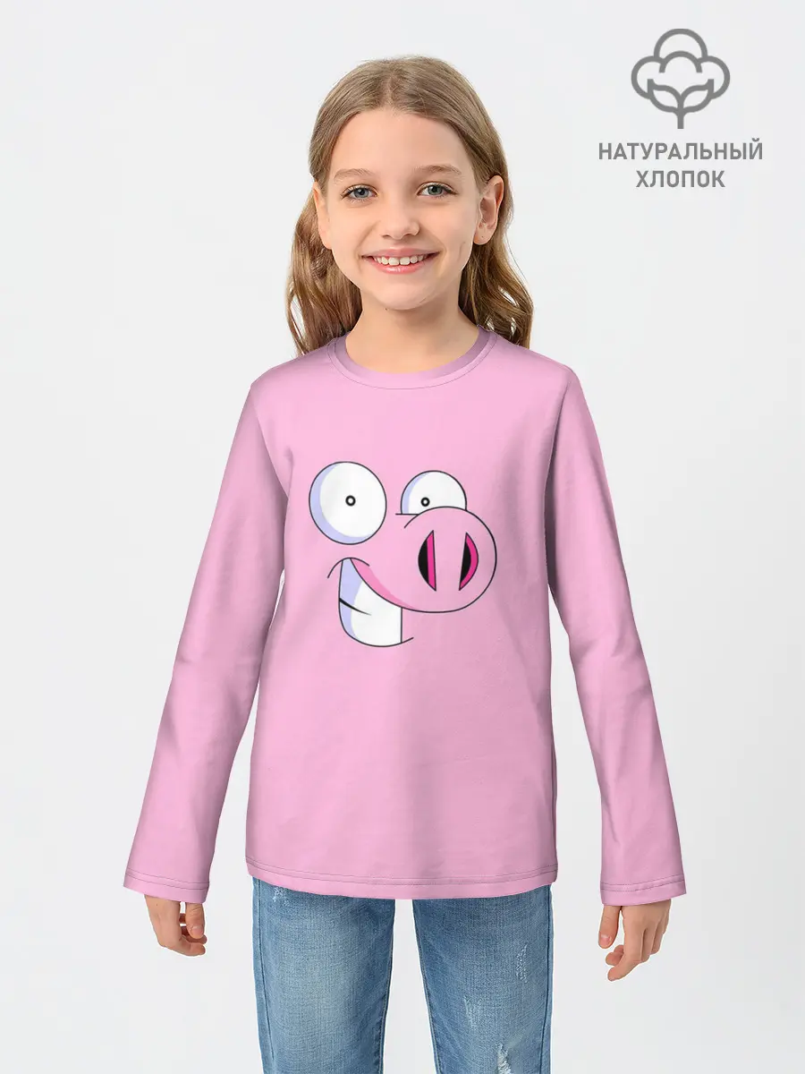 Детский лонгслив / Cвинья