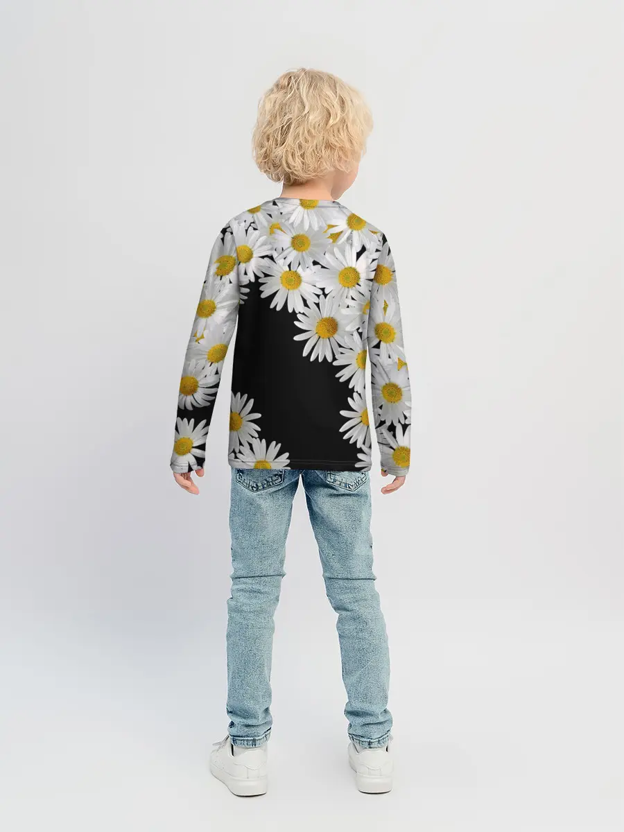 Детский лонгслив / Ромашковая россыпь