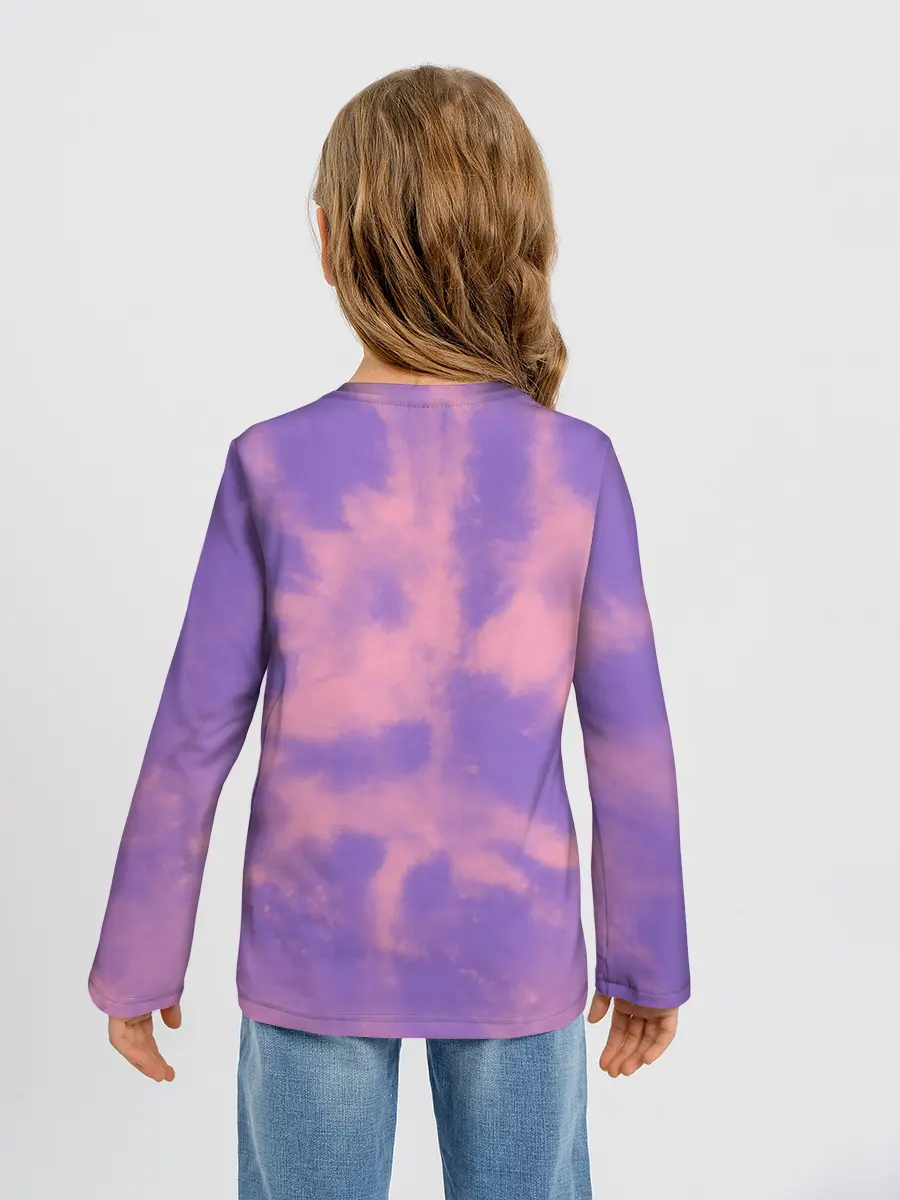 Детский лонгслив / Фиолетовый ТАЙ ДАЙ