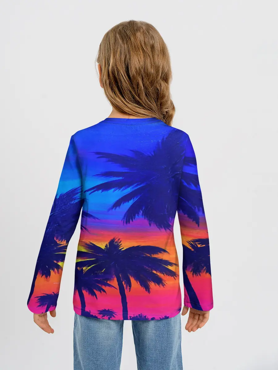 Детский лонгслив / ТРОПИКИ НЕОН