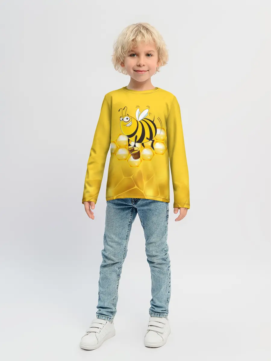 Детский лонгслив / Лето. Пчелы. Мед