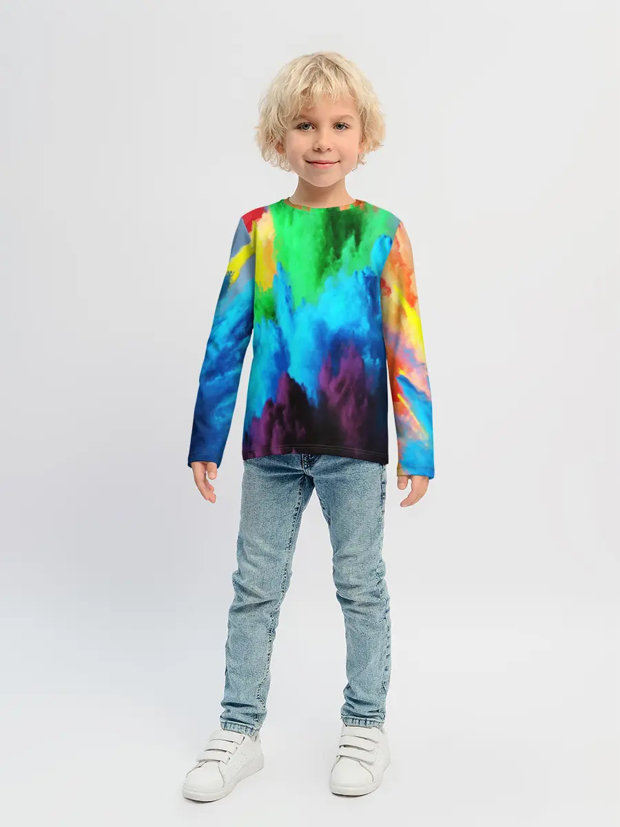 Детский лонгслив / РАЗНОЦВЕТНЫЕ КРАСКИ
