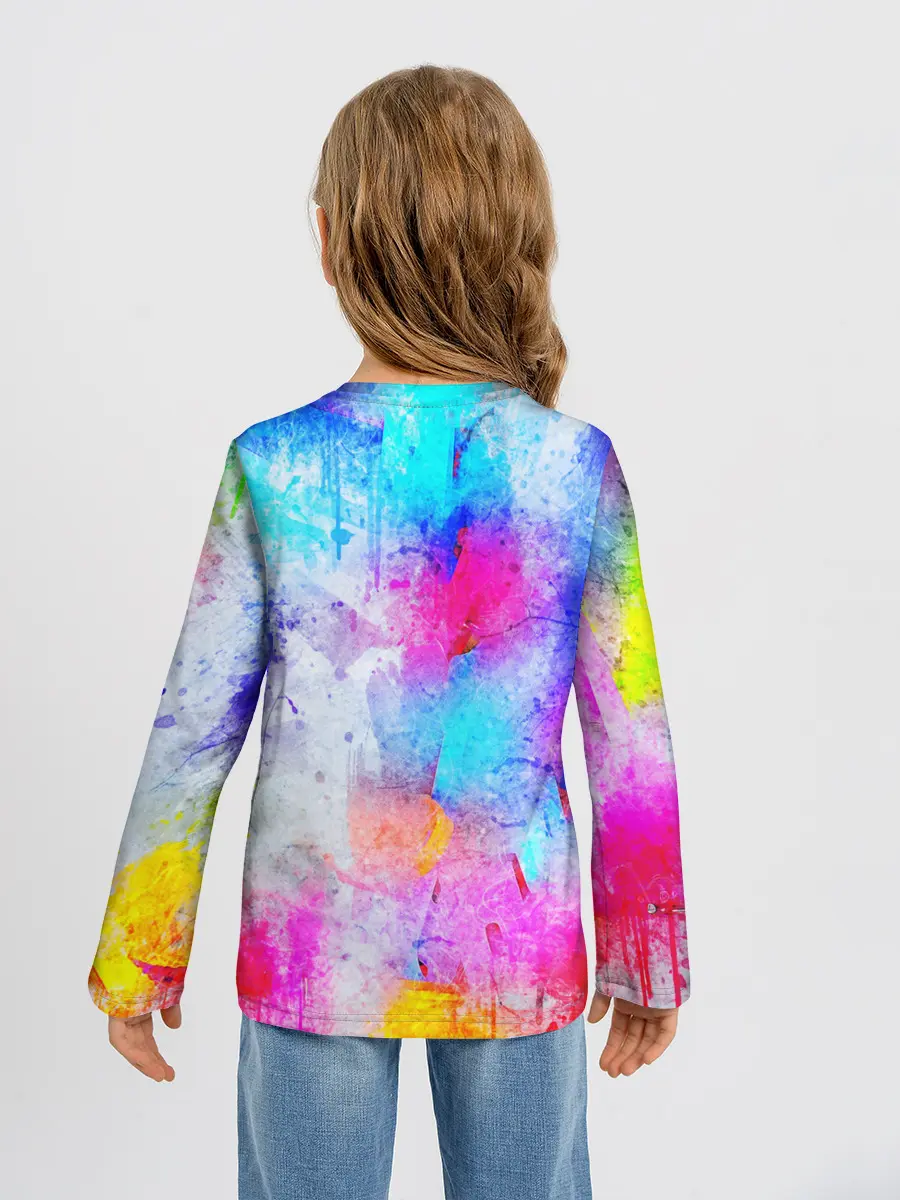 Детский лонгслив / НЕОНОВЫЕ ПОТЕРТОСТИ