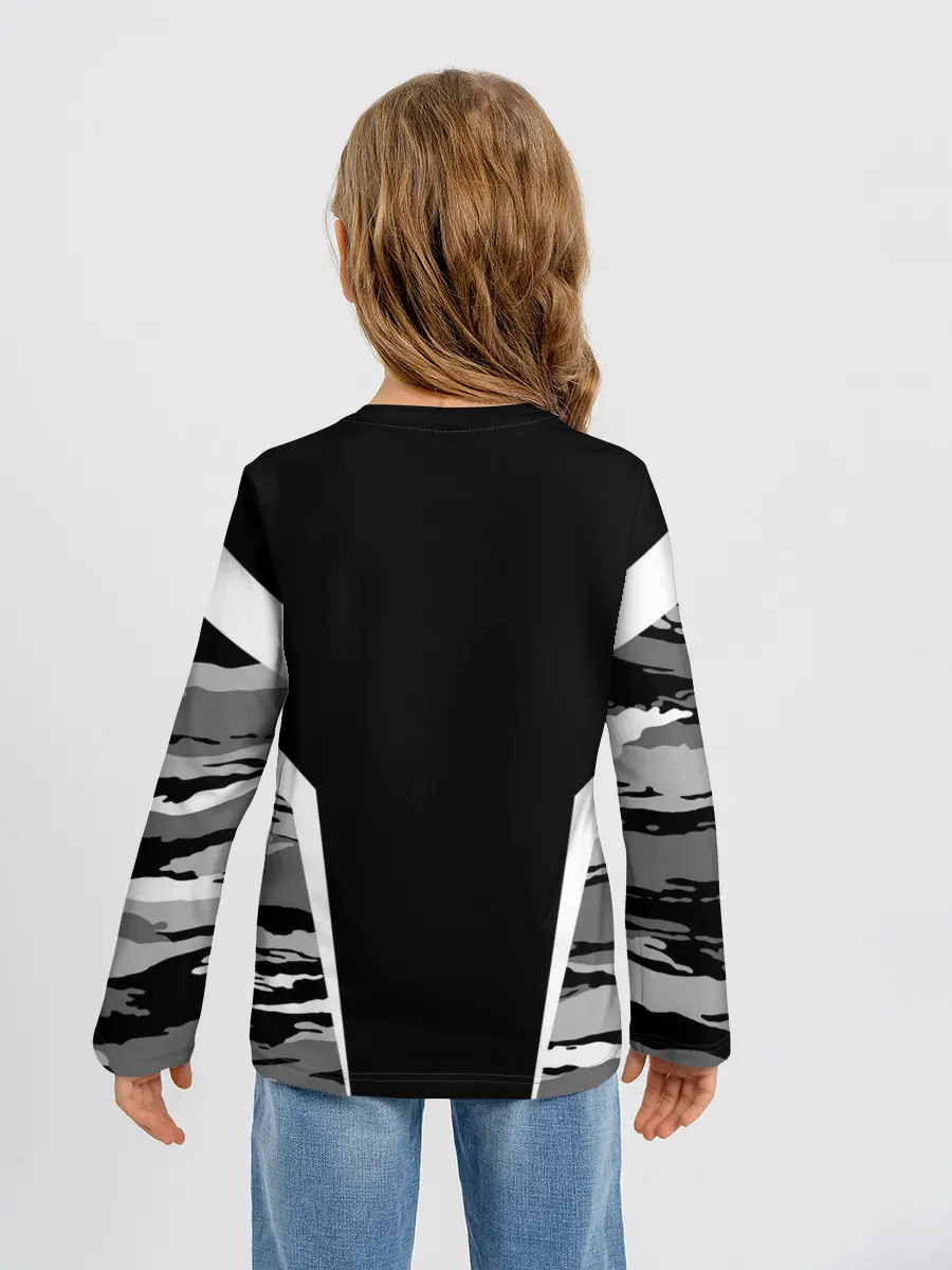 Детский лонгслив / Руслан камуфляж